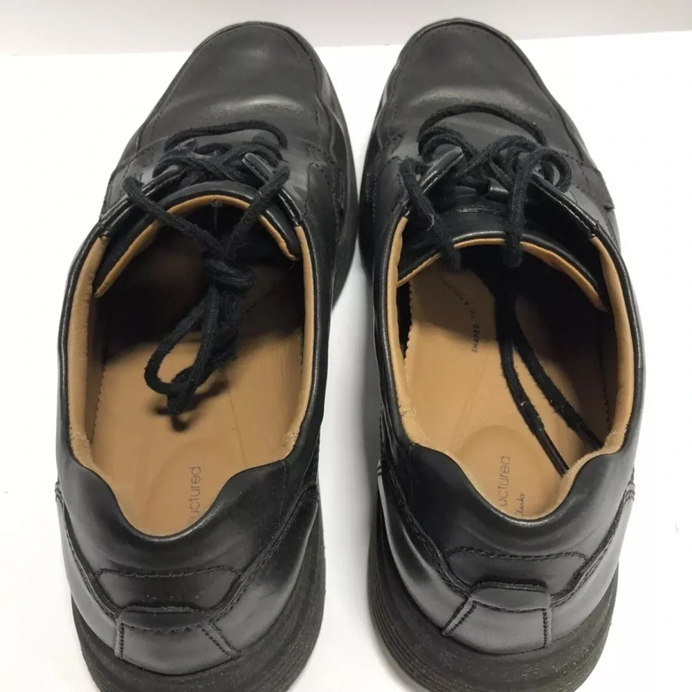 Clark’s Men’s Un Tailor Tie Oxford Dress Shoes Black, Size 12 M.